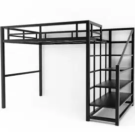 Mezzanine kamar bed rangka besi