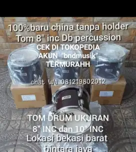 100%br TERMURAH 8 & 10 TOM DRUM DB CHINA