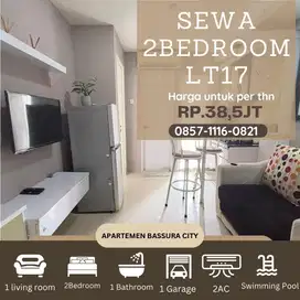 2BR sewa full furnished /thn apartemen bassura city