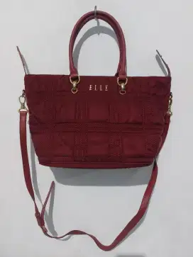 PRELOVED TAS ELLE TAS JINJING MERAH TAS SELEMPANG