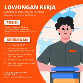 Dibutuhkan Packer Pakaian untuk Laundry Satuan Kebon Jeruk