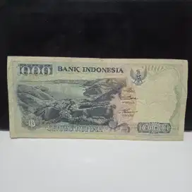 Uang Kuno koleksi Rp.1000 Kertas Lompat batu pulau nias danau toba