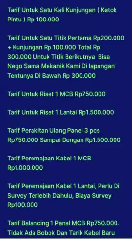 Tukang listrik 24 jam