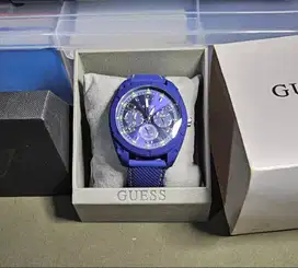 Jam Tangan Pria GUESS W1256G3 - Biru Original - SECOND
