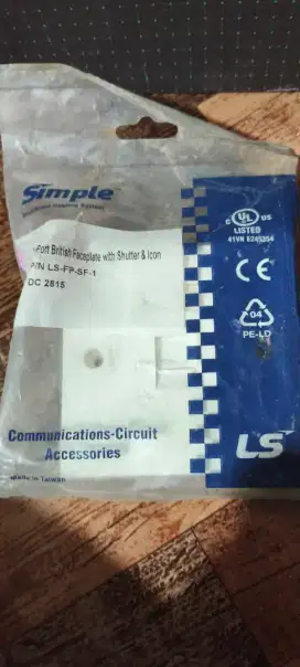 Jual Faceplate RJ 45 1 port