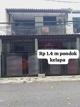Jual rumah di kavling DKI pondok kelapa duren sawit Jakarta Timur