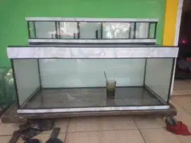 Kebayoran lama aquarium 80x35x35 dan top filter kaca