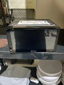 Headunit Double Din Sansui Fullglass Panel ORIGINAL
