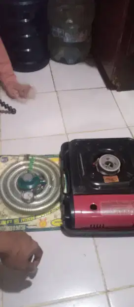 Kompor portebel+ selang regulator