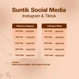 Jasa tambah followers sosial media