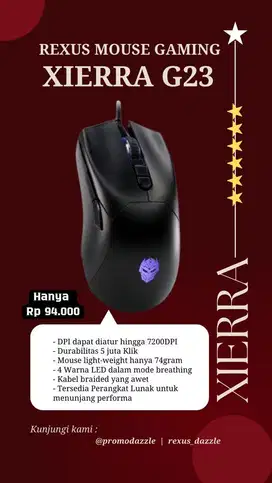 Mouse Rexus Xierra G23