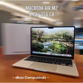 Macbook Air M2, 2022 Starlight FULLSET RESMI - GARANSI s/d SEPT. 2025