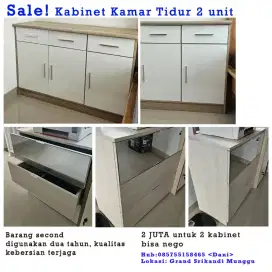 Kabinet kamar tidur dapat 2 unit