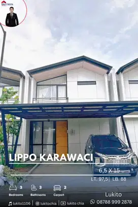 Disewakan Rumah Baru Carport Luas Siap Huni di Lippo Karawaci