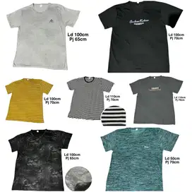 Kaos Pria Wanita T-Shirt Baju Cewek / Cowok Freesize