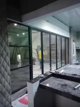 Pintu lipat kaca pintu sliding