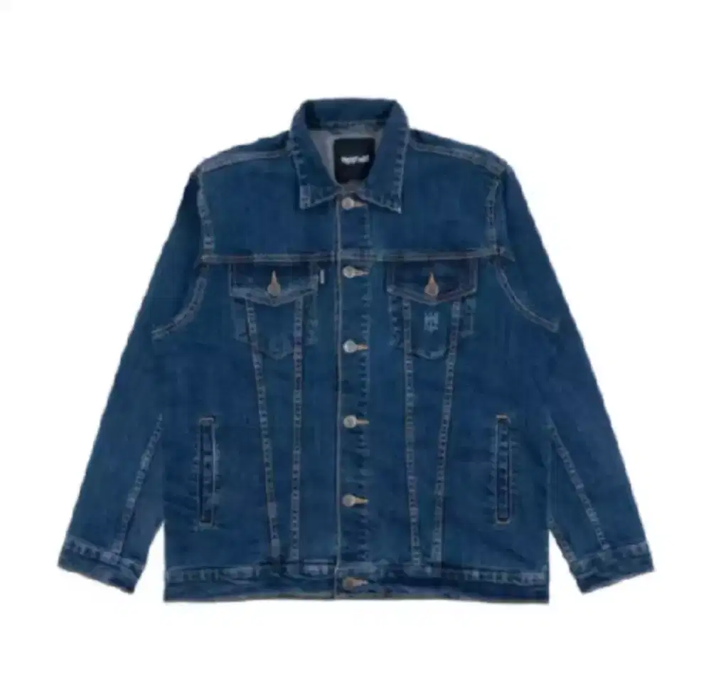 Jaket denim maternal disaster