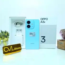 Oppo A3x Biru Laut RAM 4/64 GB Jual HP Second Murah Terdekat