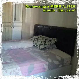 Apartemen GUNAWANGSA MERR A1726 type studio siap huni full perabot