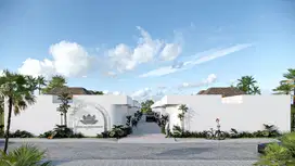 di jual villa cluster santorini di pecatu bali dekat jalan utama