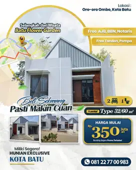 PROMO RAMADHAN RUMAH VILLA BATU 300 JUTAAN
