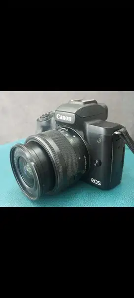 Miroless Canon eos m50 Fisik bagus Unit Cas Adaftor Tali Tas