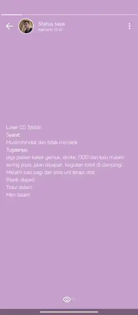 Loker Caregiver
