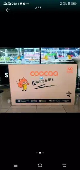 Coocaa smart 32s3u gress gransi resmi+ pasang bracket