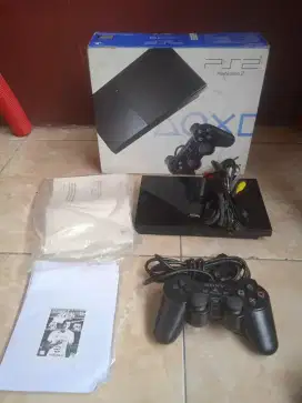 PS2 slim kaset normal fullset nomor seri tembus poris cipondoh