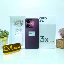 Oppo A3x Merah Nebula RAM 4/64 GB Jual HP Second Murah Terdekat