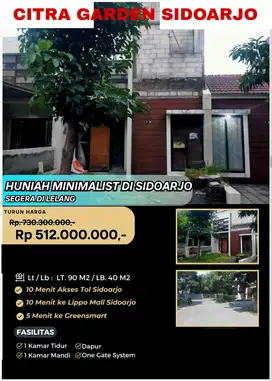 RUMAH LELANG CITRA GARDEN SIDOARJO