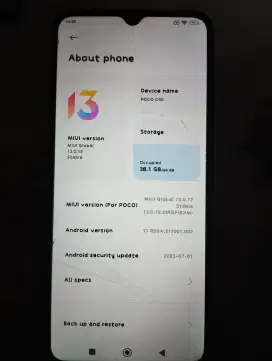 Xiaomi Poco C40 4/128 Batangan Murah