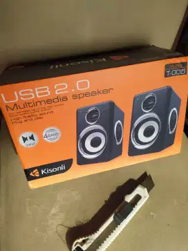 Speaker kisonil extra bass untuk laptop suara bening