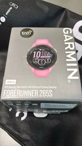 Garmin Forerunner 265S Amoled Screen- GPS Jam - Garansi TAM 2 tahun