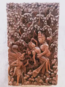 Hiasan Dinding Ukir 3D dari Bali