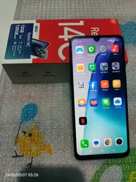 Redmi 14C ram 6/128 Nfc fullset mulus nominus garansi panjang