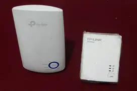 2Modem TP-Link 200 dan 300Mbps,Type TL-PA2010 danTL-WA-850RE,murah,NET