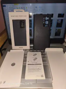 Smart View Cover Original Samsung S24 Ultra Hitam Kondisi 94%