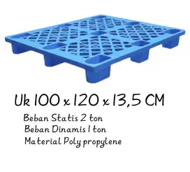 Palet plastik dan keranjang