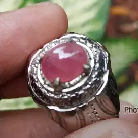 Batu natural pink safir dim 9mm Minion no memo net harga