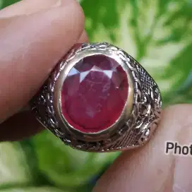 Batu natural pigeon blood Ruby 4ct plus memo net harga