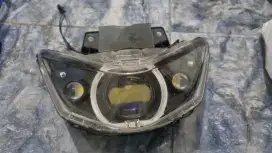 Lampu Biled vinyx 2,5 inc with blue color + D2 laser kuning & putih