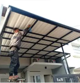 Kanopi atap upvc alderon singgle