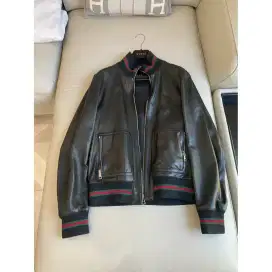 Jaket Kulit Gucci Authentic