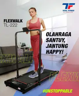 TREADMILL ELEKTRIK WALKING PAD TL 222 ALAT FITNESS BARU COD