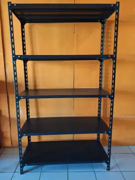 Rak besi ukuran 180 x 100 x 40,  5 tingkat