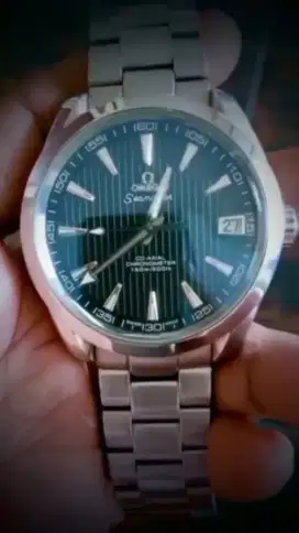 Omega Co. Axial. Crystal Sapphire. Big Size.
