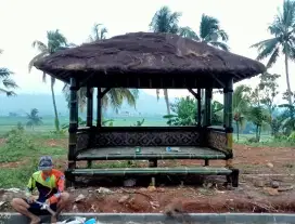 Gazebo bambu 2x3 (1 hari pengerjaan) langsung jadi