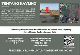 JUAL CEPAT KAVLING SIAP BANGUN , SEPATAN TIMUR 6KM DARI BANDARA SOETTA