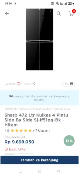 Promo kulkas 4 pintu